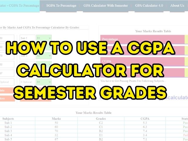 CGPA Calculator 2023