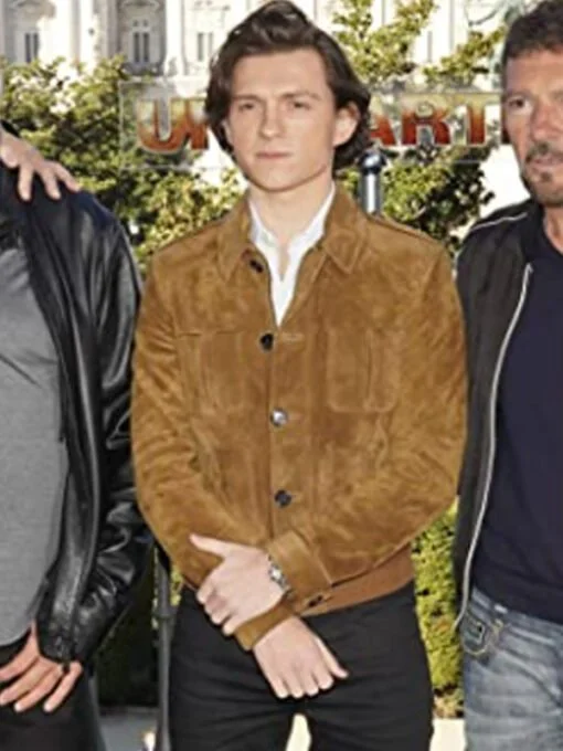 tom holland leather jacket