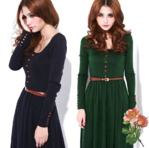 Long sleeve dresses for women